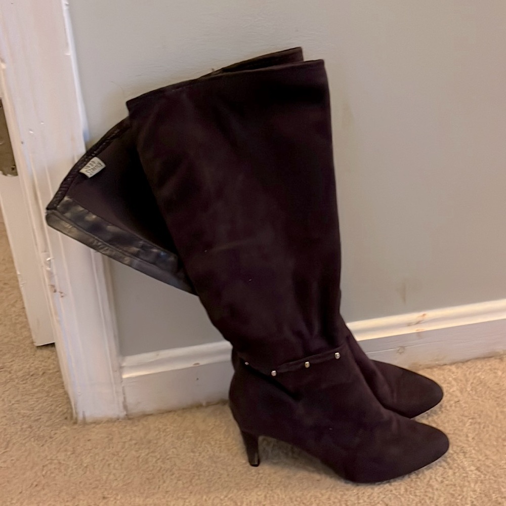 Boots purple suede